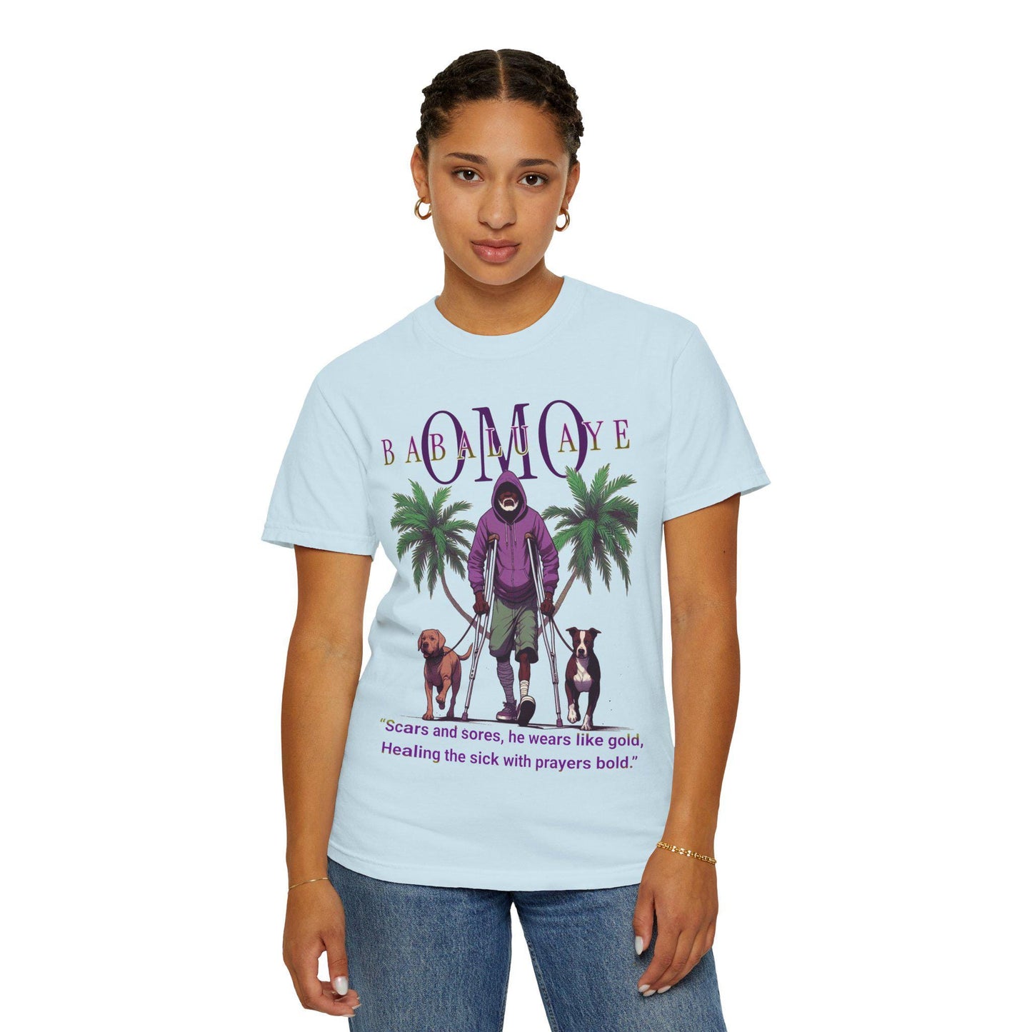 Omo BABALU AYE Afro-Spirituality Tshirt! Gift or Devotee or Godparent! Ashe Babalu aye tshirt!