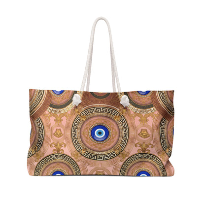 Nazar Evil Eye Weekender Bag — Rose Blush