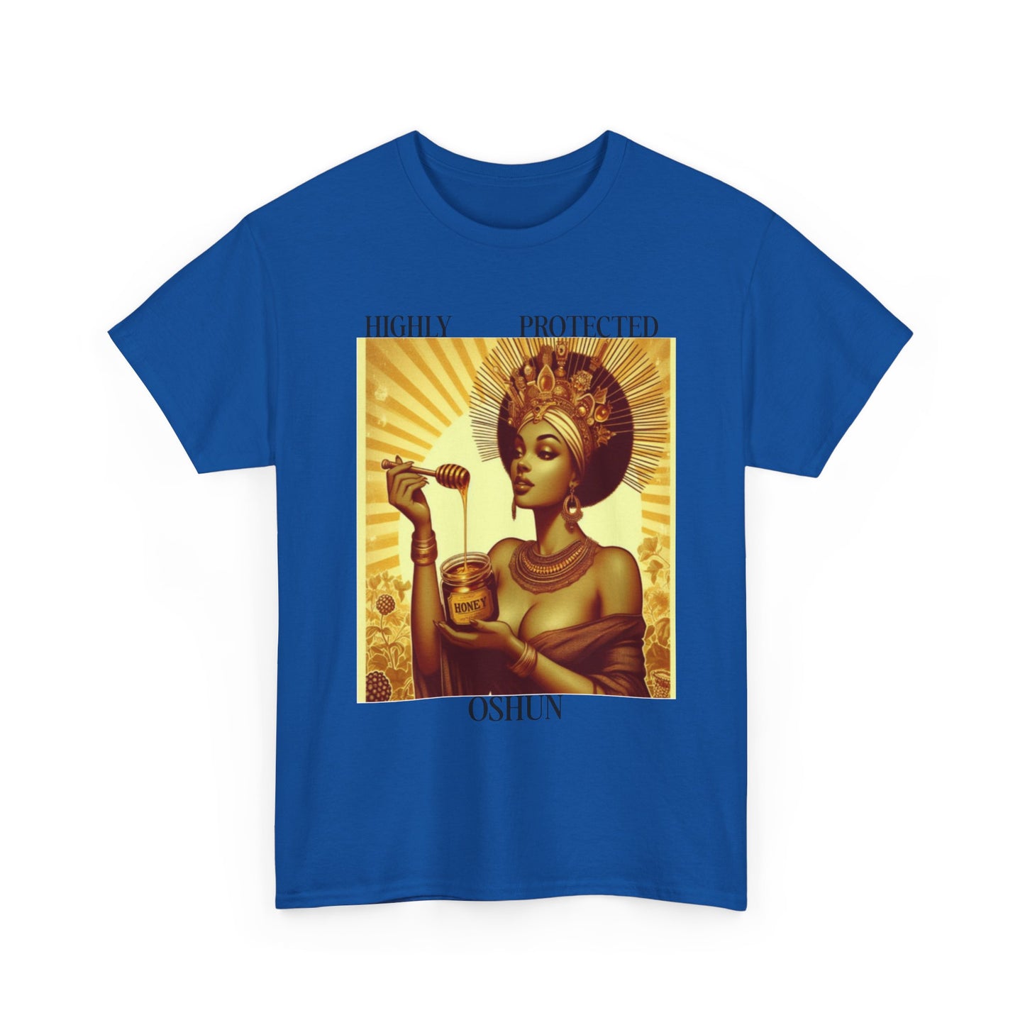 Highly Protected Oshun Tee, Spiritual T-Shirt, Goddess Apparel, Affirmation Shirt, Gift for Her, Boho Style Clothing
