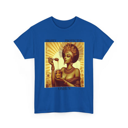 Highly Protected Oshun Tee, Spiritual T-Shirt, Goddess Apparel, Affirmation Shirt, Gift for Her, Boho Style Clothing
