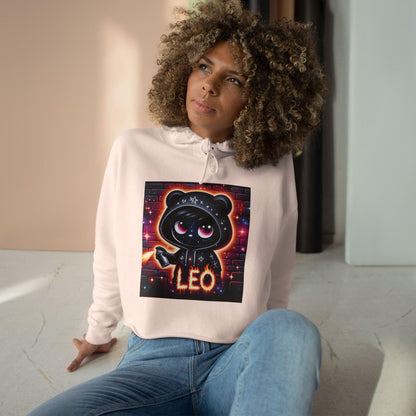 Cute Leo Crop Hoodie - Perfect for Astrology Lovers, Zodiac Gift, Trendy Streetwear, Cozy Layering, Unique Birthday Present