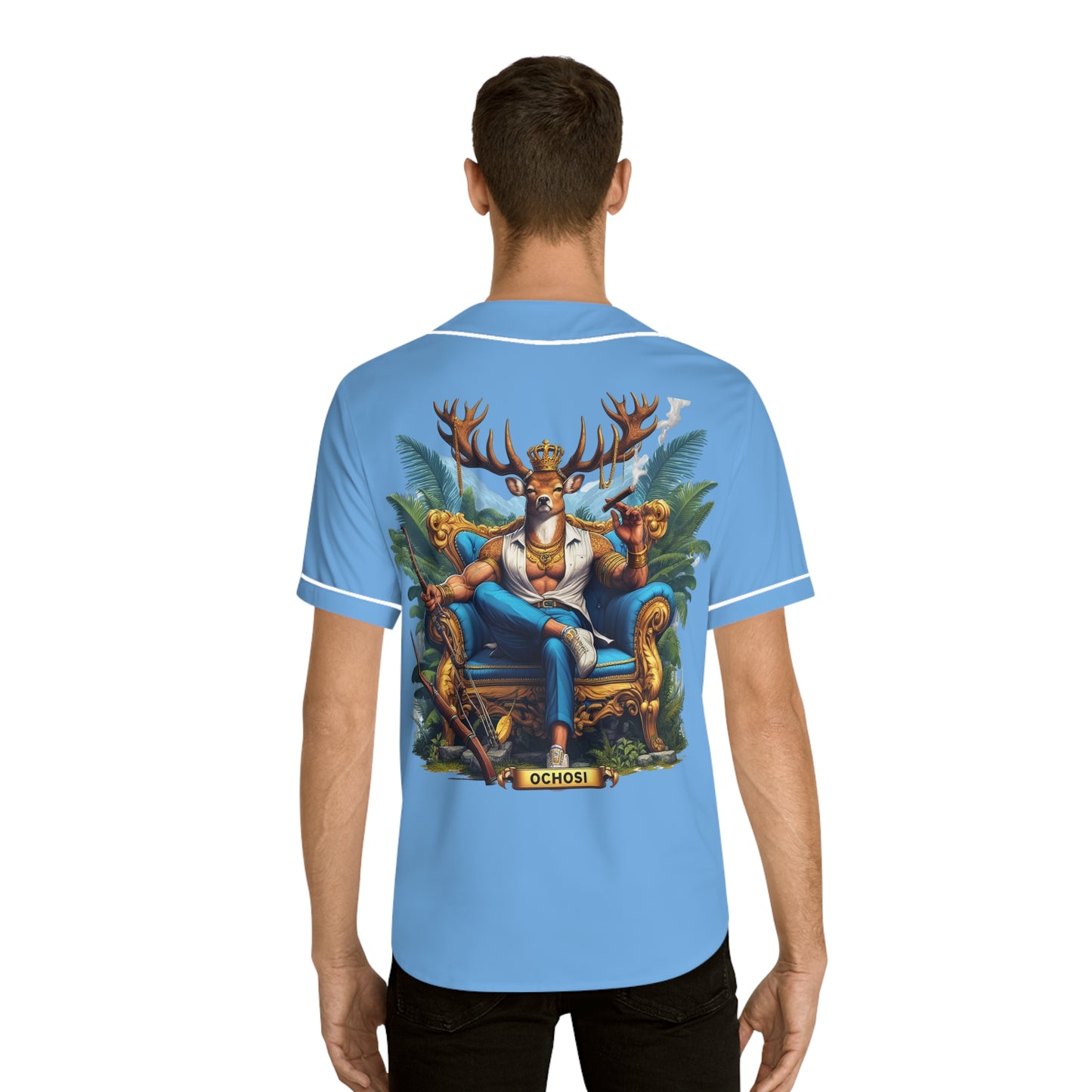 Ashe OCHOSI jersey, Royal Crowned Deer , Orisha Based Urban Style Jersey