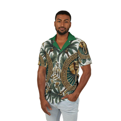 Orisha Orunla Hawaiian Style Button Down Shirt - Gift for Devotee or Godparent