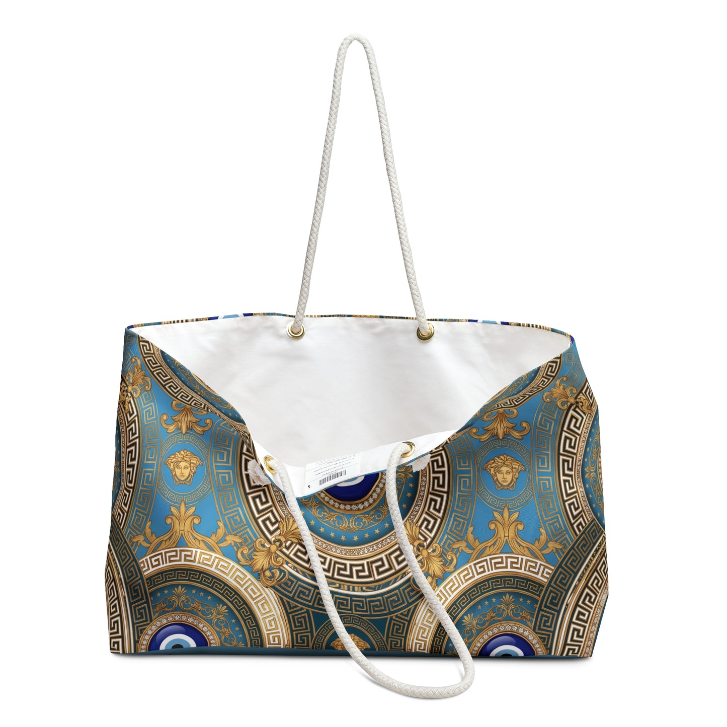 Nazar Evil Eye Weekender Bag — Teal