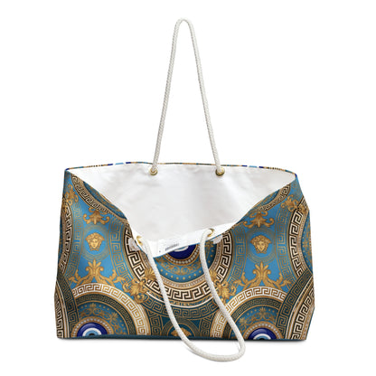 Nazar Evil Eye Weekender Bag — Teal