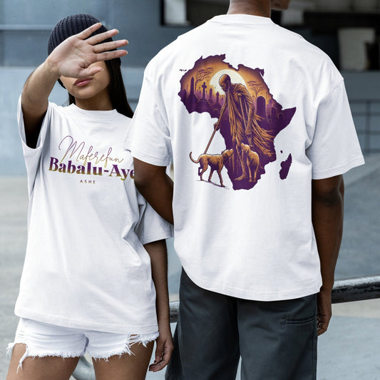 Maferefun Babalu Aye "A Healer in Africa" T-Shirt - Orisha Gift for Devotee or Godparent