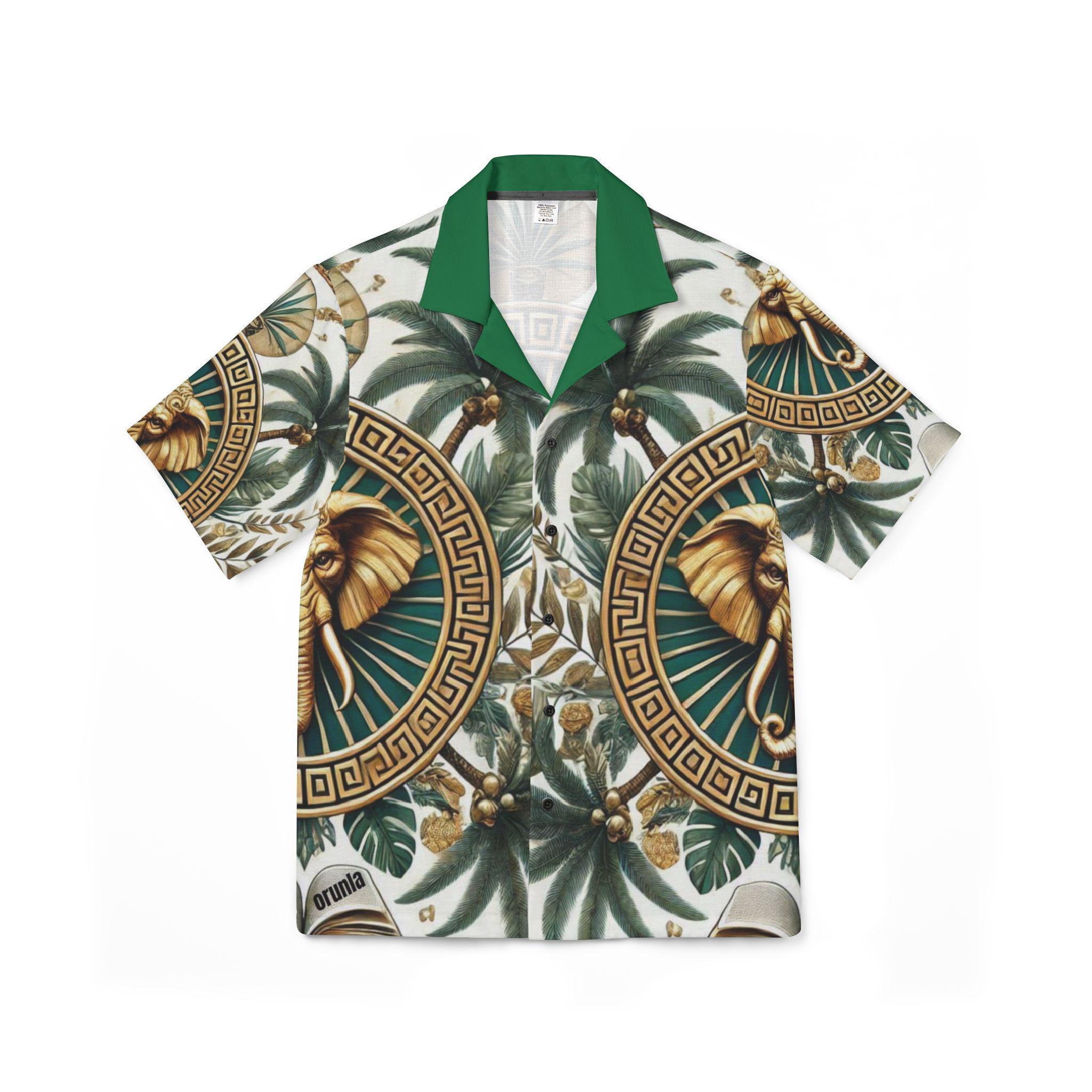 Orisha Orunla Hawaiian Style Button Down Shirt - Gift for Devotee or Godparent