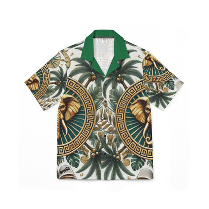 Orisha Orunla Hawaiian Style Button Down Shirt - Gift for Devotee or Godparent