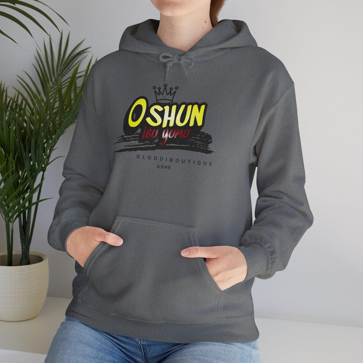 Oshun IBÚ YUMU, Orisha inspired Unisex Hoodie!! Gift for devotee or Godparent! Omo OSHUN hoodie!