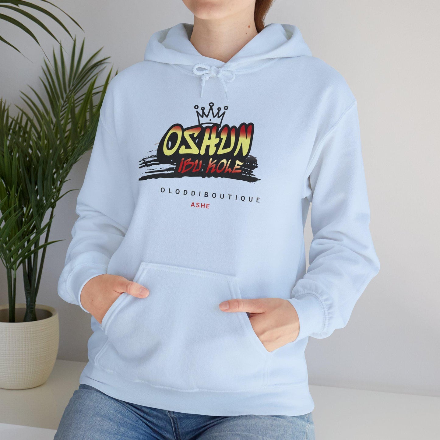 Oshun IBÚ KOLE, Orisha inspired Unisex Hoodie!! Gift for devotee or Godparent! Omo OSHUN hoodie!