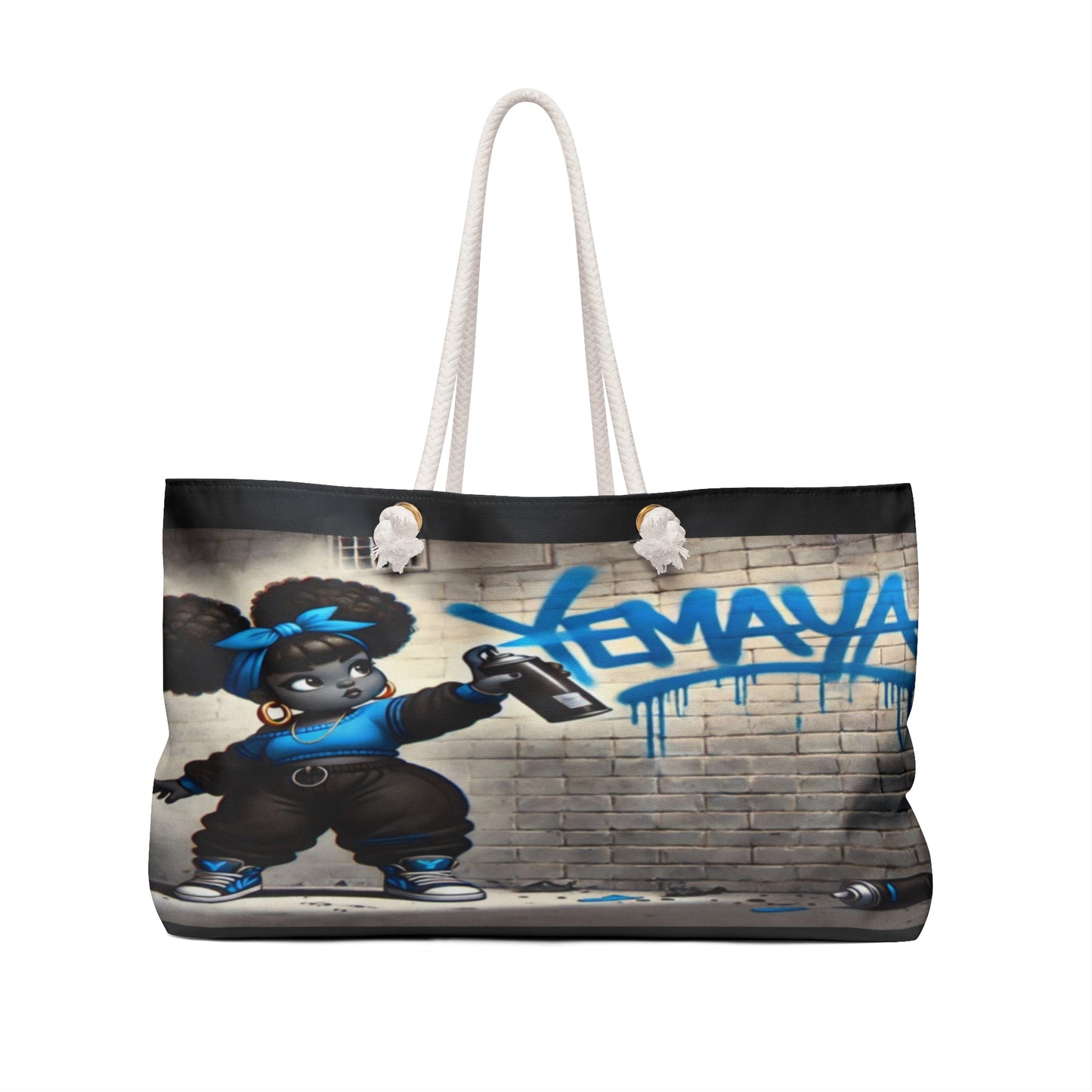 Maferefun YEMAYA Street Art Weekender Bag – Orisha Urban Style | Gift for Devotee or Godparent