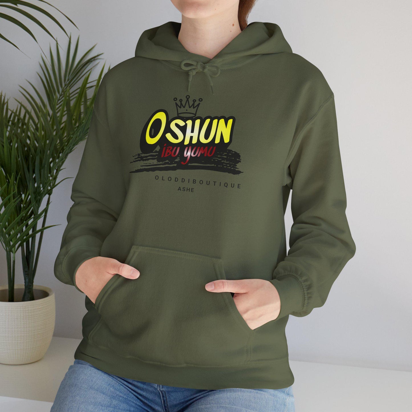 Oshun IBÚ YUMU, Orisha inspired Unisex Hoodie!! Gift for devotee or Godparent! Omo OSHUN hoodie!
