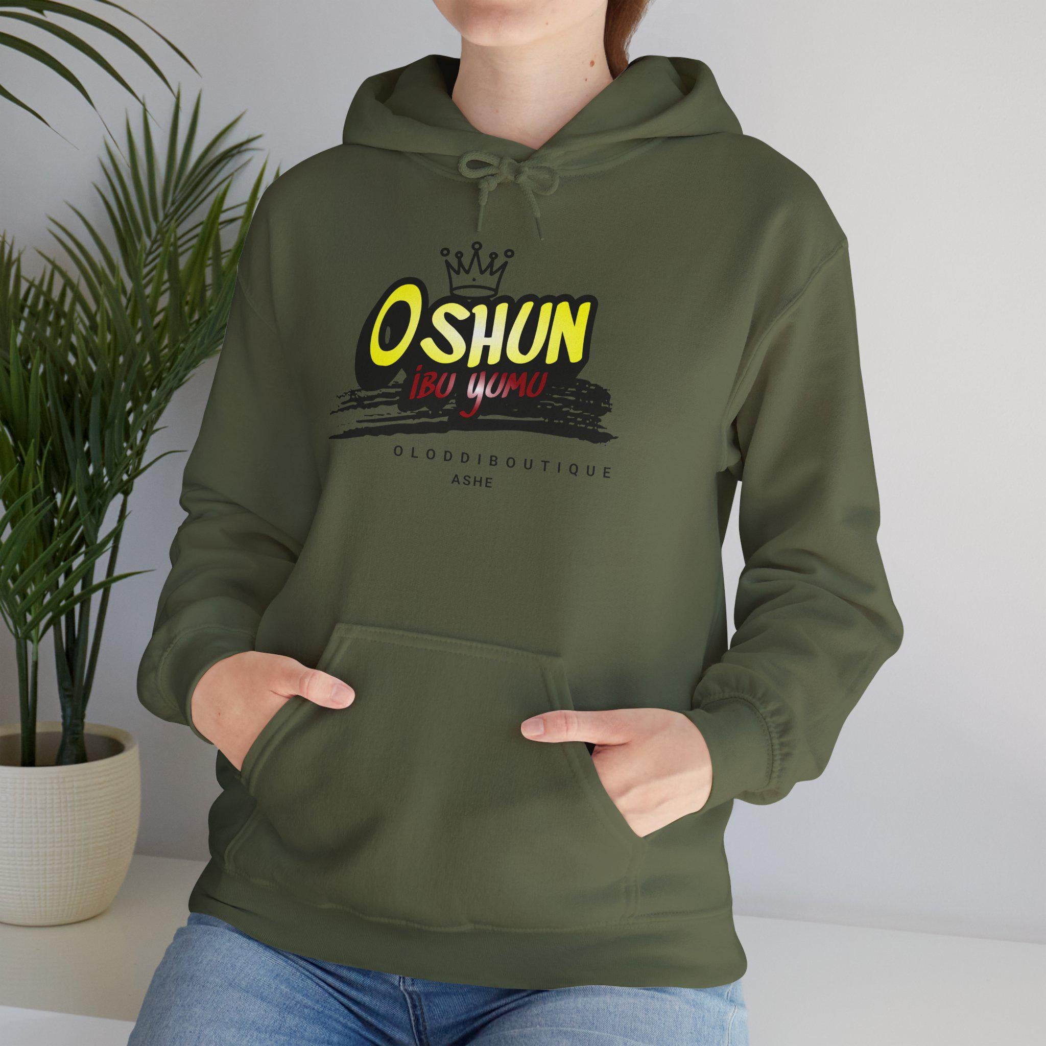 Oshun IBÚ YUMU, Orisha inspired Unisex Hoodie!! Gift for devotee or Godparent! Omo OSHUN hoodie!