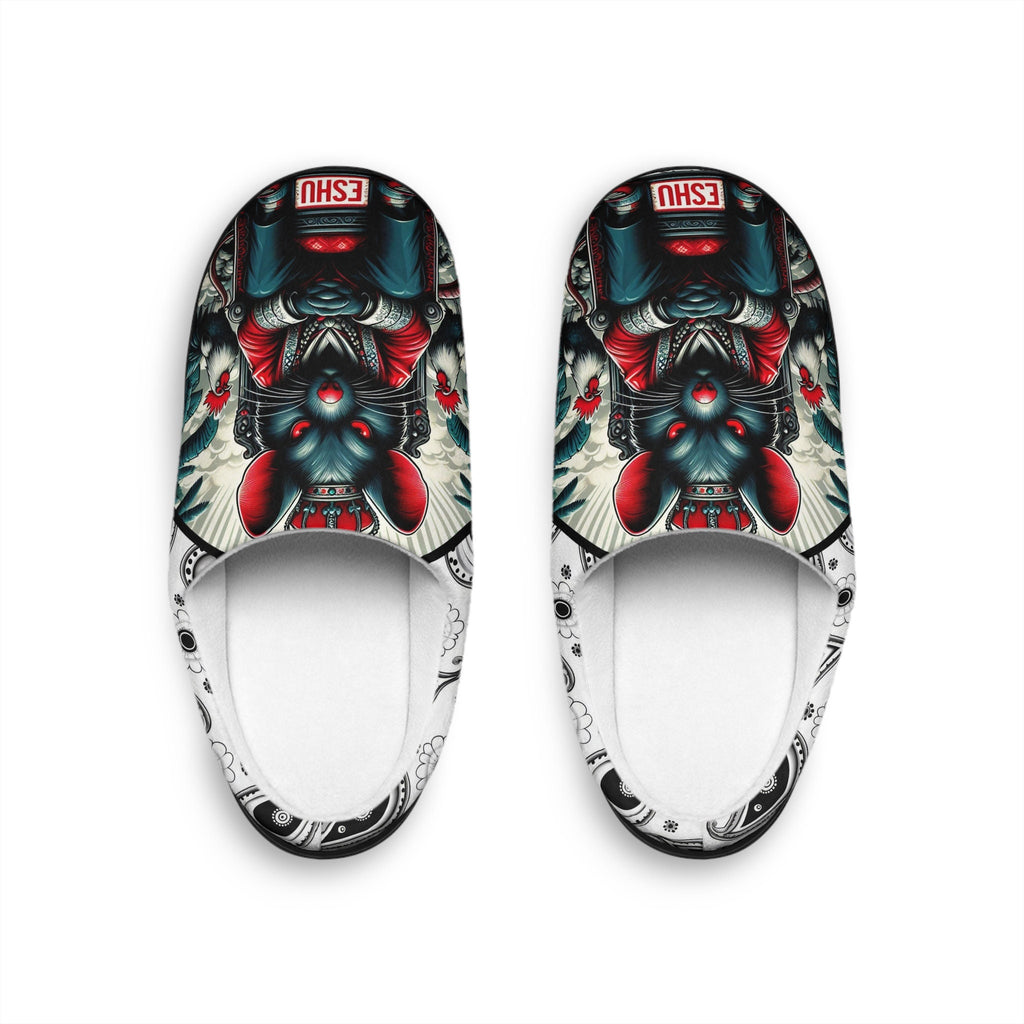 Orisha ESHU " Gangsta Rat" Stylish Comfy indoor slippers, Eshu Ellegua slippers, Gift for Devotee or godparent!