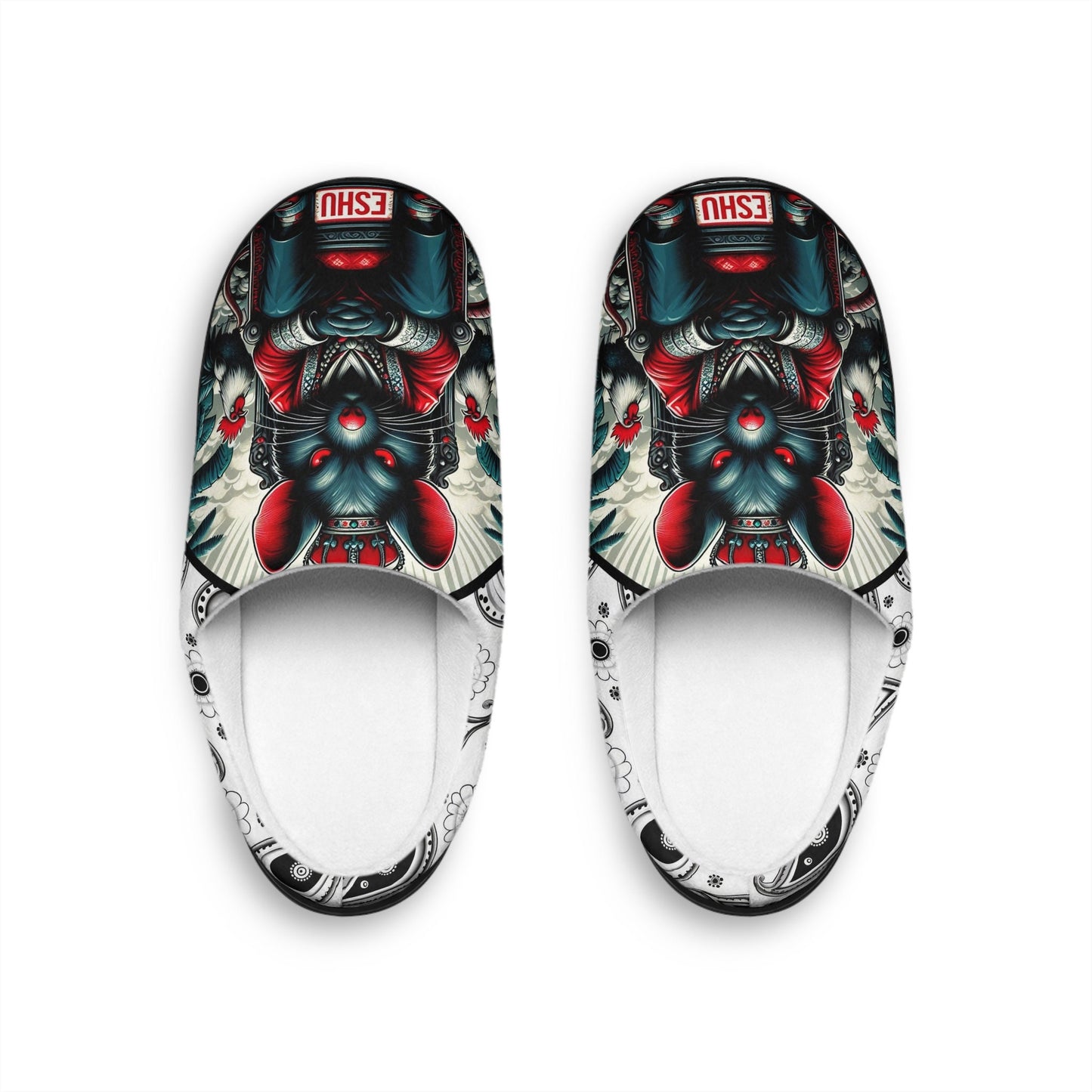Orisha ESHU " Gangsta Rat" Stylish Comfy indoor slippers, Eshu Ellegua slippers, Gift for Devotee or godparent!