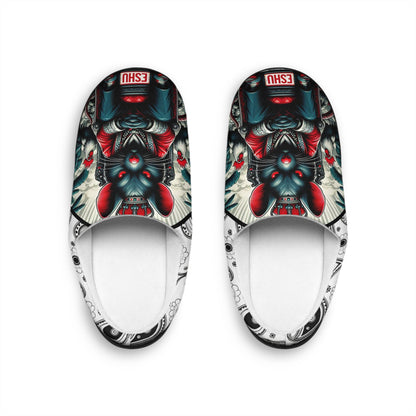 Orisha ESHU " Gangsta Rat" Stylish Comfy indoor slippers, Eshu Ellegua slippers, Gift for Devotee or godparent!