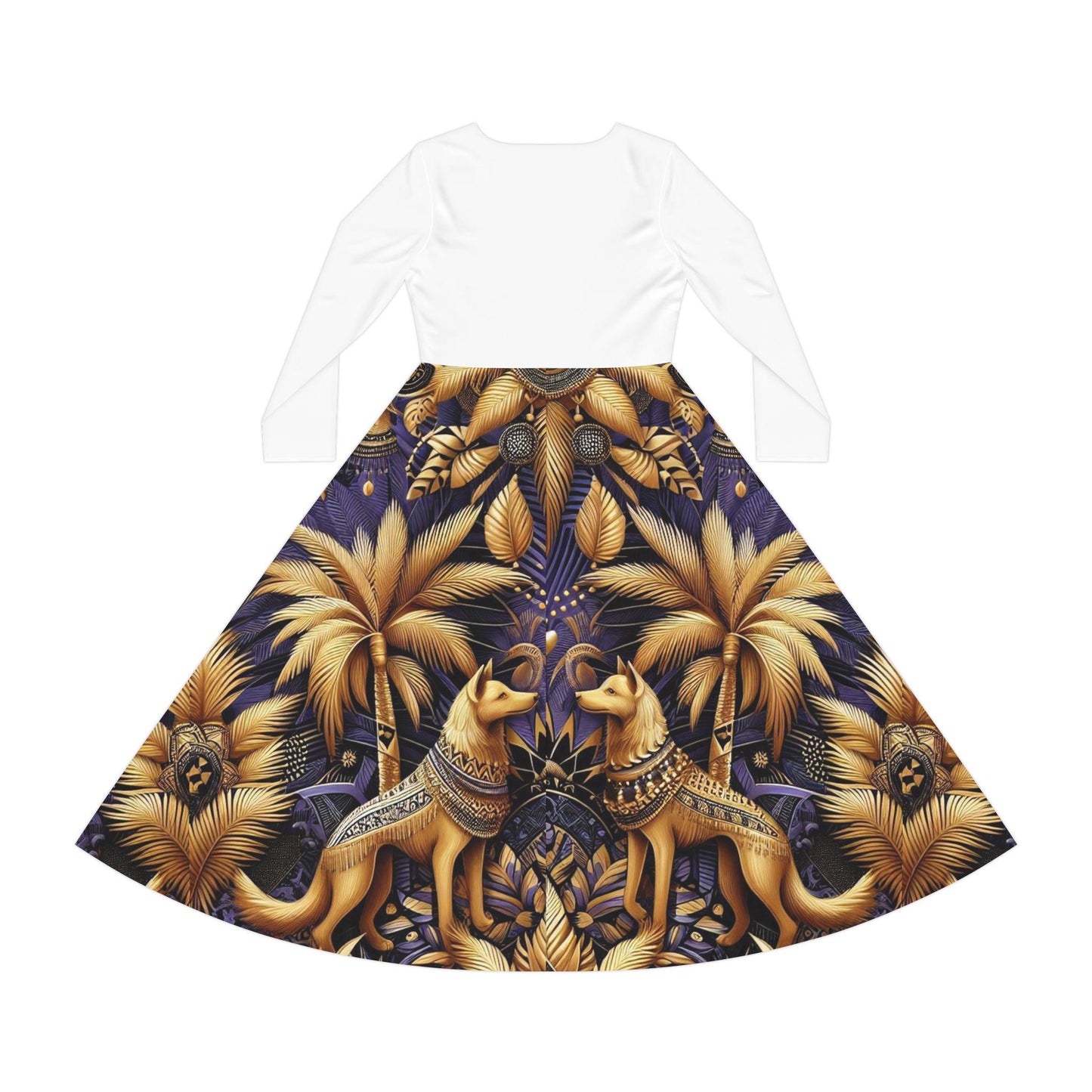 Maferefun "BABALU AYE" Long Sleeve Dress! Gift for Devotee or GodParent! Fall/Winter Lucumi Tradition Inspired Dress!