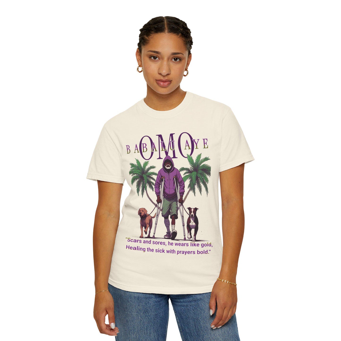 Omo BABALU AYE Afro-Spirituality Tshirt! Gift or Devotee or Godparent! Ashe Babalu aye tshirt!