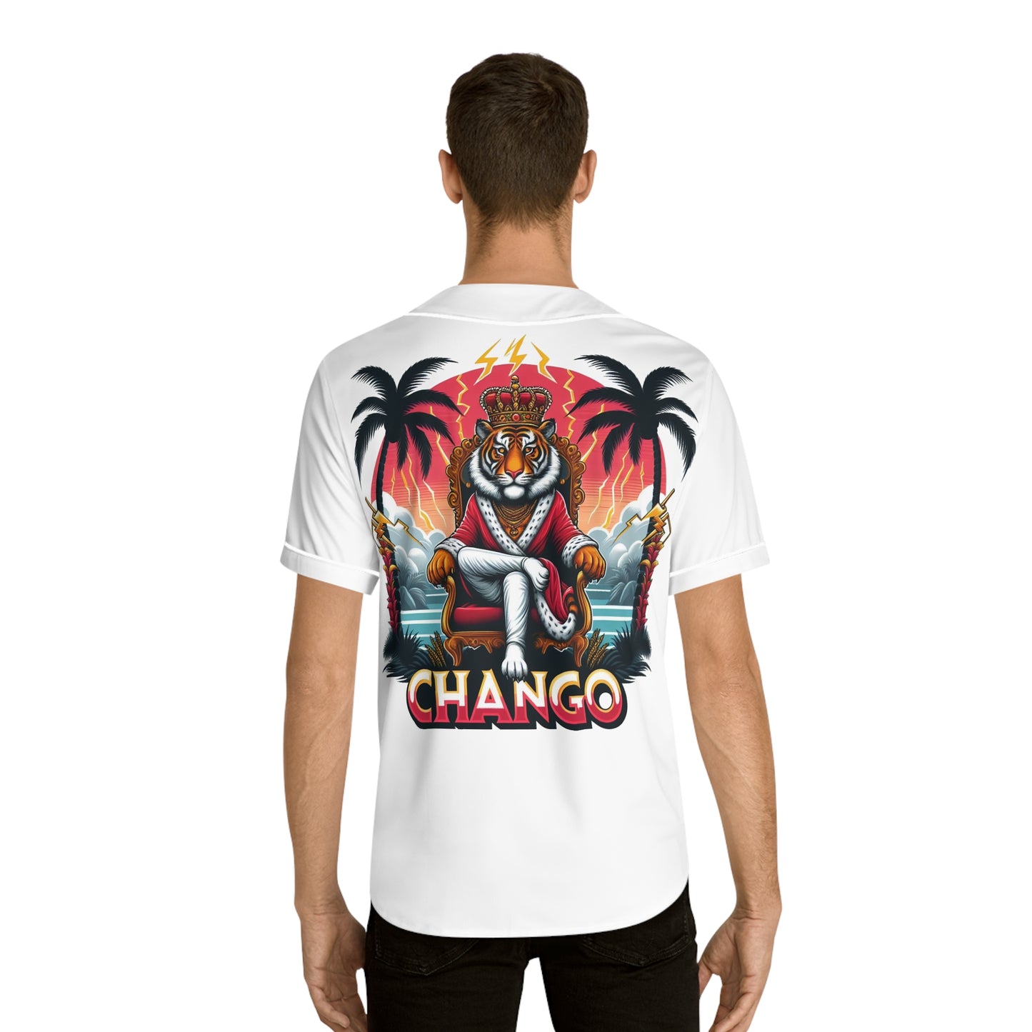 Ashe Chango "Royal Crowned Tiger" Jersey - Orisha Urban Style | Gift for Devotee or Godparent