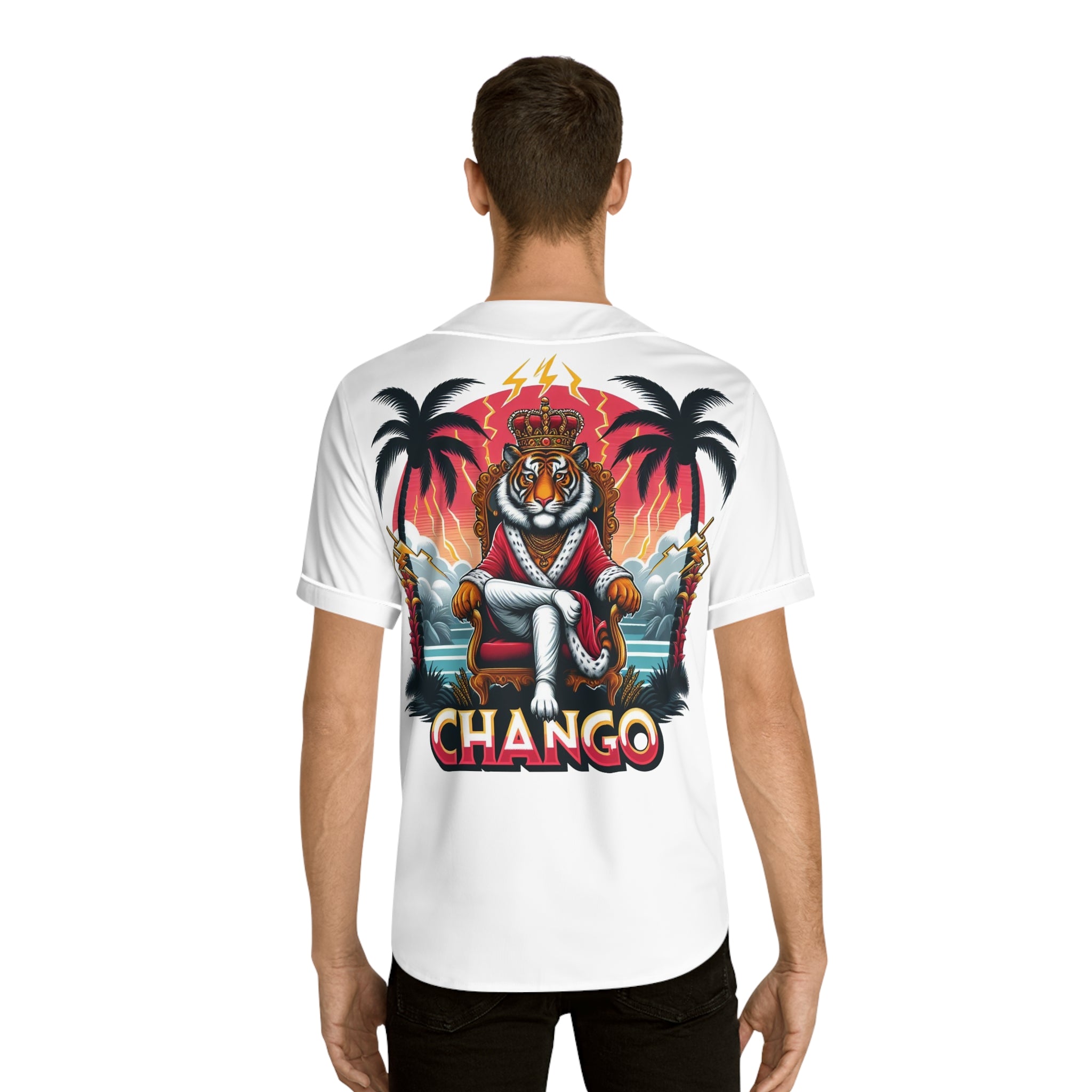 Ashe Chango "Royal Crowned Tiger" Jersey - Orisha Urban Style | Gift for Devotee or Godparent