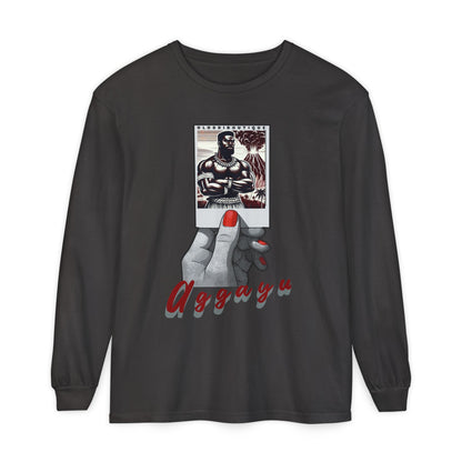 Polaroid Aggayú (Agayu) Long Sleeve Tee for Devotee & Godparent! Orisha Polaroid Collection