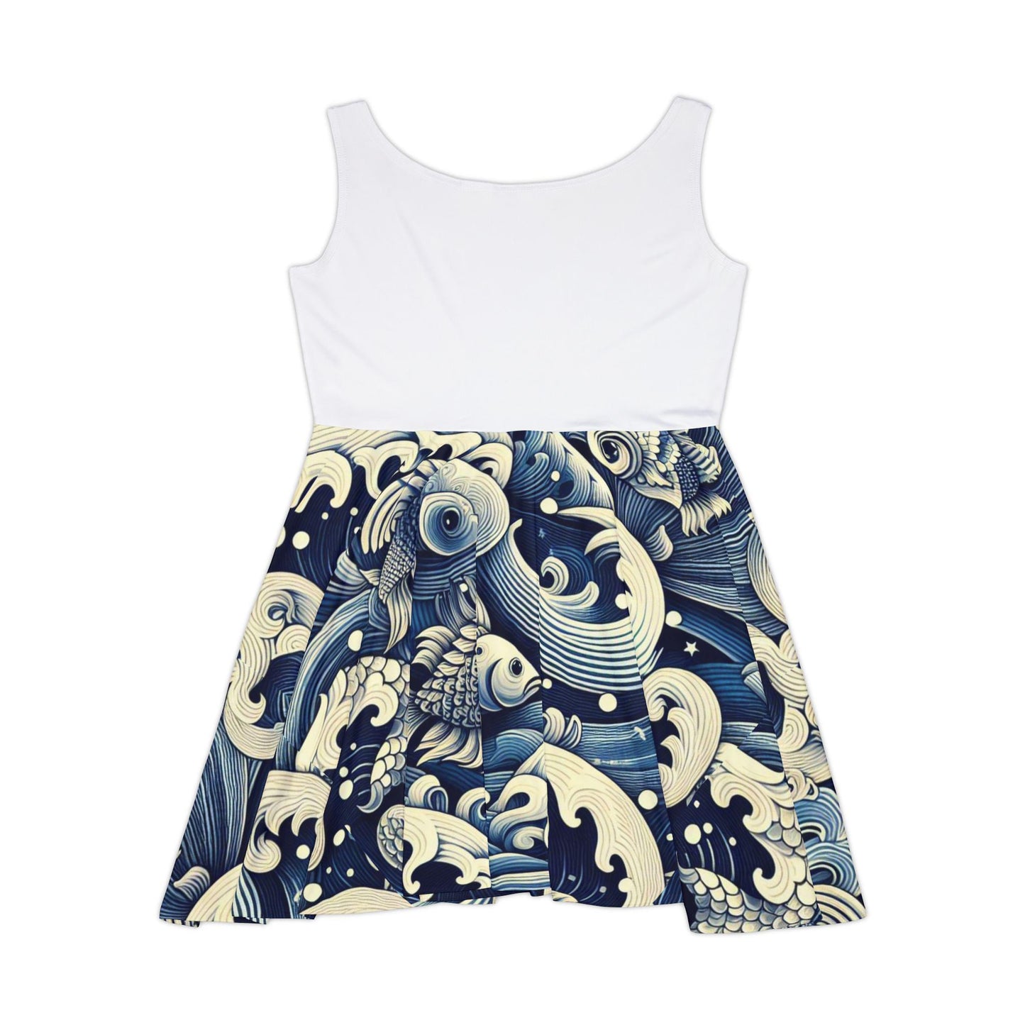 Maferefun YEMAYA Summer Skater Style Dress!Gift for Devotee or Godparent! Lucumi Based Yemaya Dress