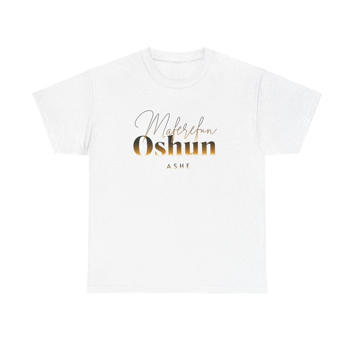 Maferefun OSHUN "A Queen in Africa" tee! Orisha based, Lucumi tradition, Urban Style Tshirt! Gift for Godparent or Devotee!