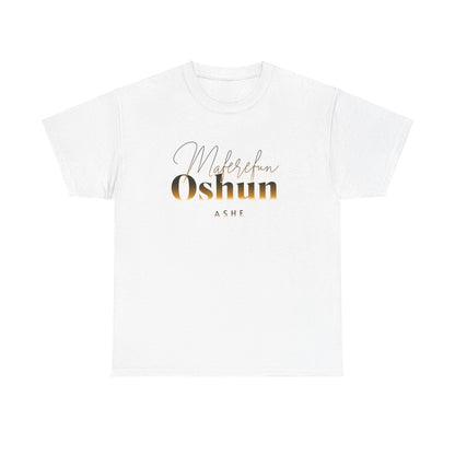Maferefun OSHUN "A Queen in Africa" tee! Orisha based, Lucumi tradition, Urban Style Tshirt! Gift for Godparent or Devotee!