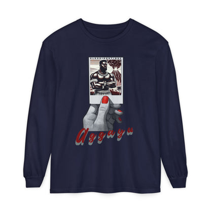 Polaroid Aggayú (Agayu) Long Sleeve Tee for Devotee & Godparent! Orisha Polaroid Collection