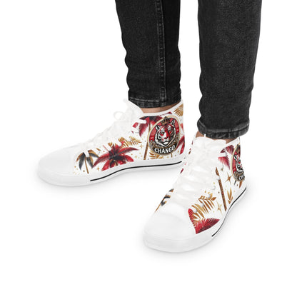 Orisha CHANGO Inspired High Top Stylish Sneakers! gift for Devotee of Godparent!