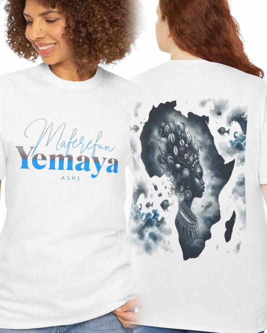 Maferefun Yemaya "A Queen in Africa" t-shirt! Orisha based, Lucumi Tradition, Urban Style Tee! Gift for godparent or devotee
