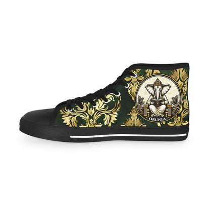 Orisha Based ORUNLA High Top Sneakers! Gift for devotee,godparent,or babalow! Stylish Spiritual footwear!