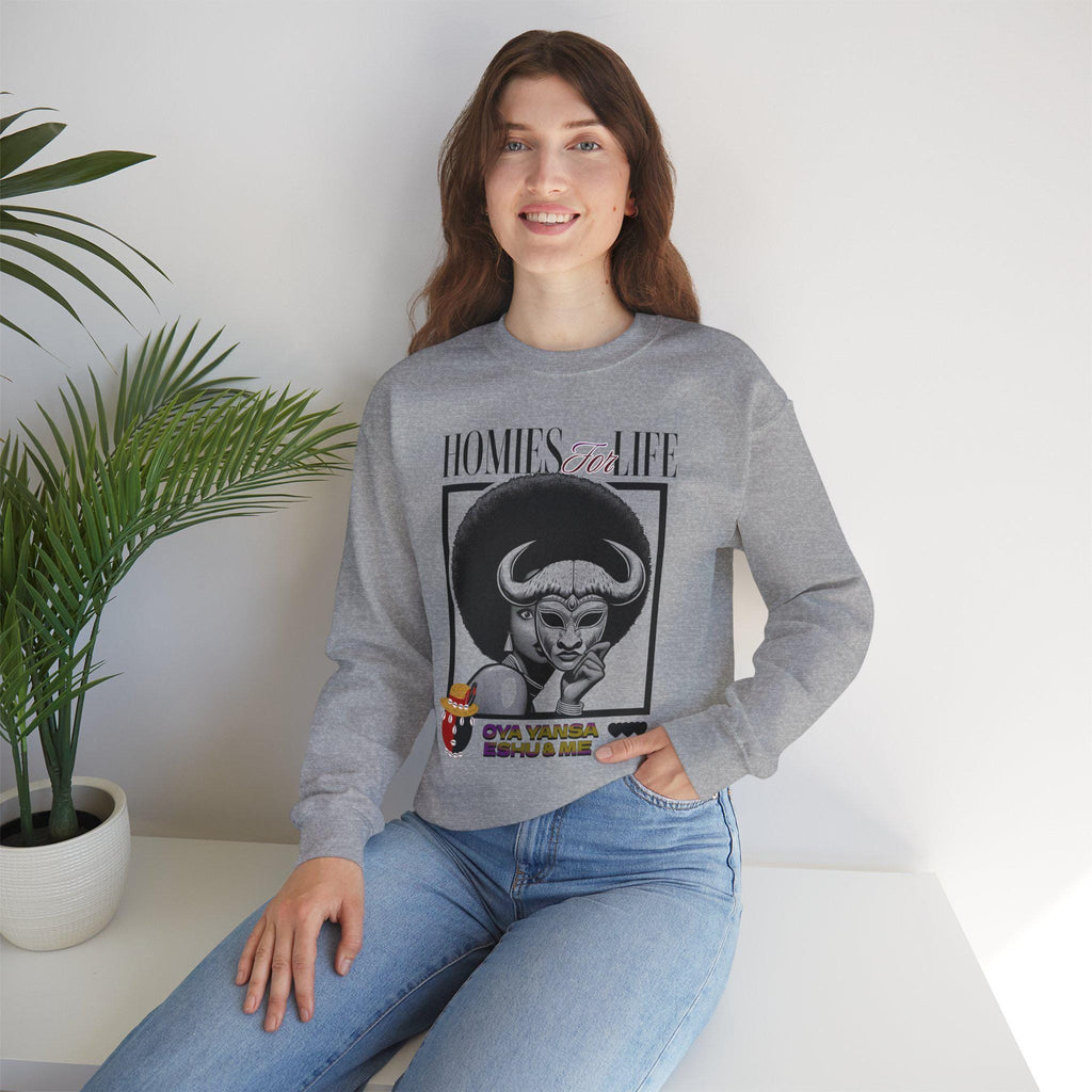 Homies for Life, Oya Eshu and Me Sweatshirt, Gift for Godparent or Devotee!