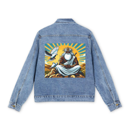 Orisha OBATALA Denim Pop Art Jean Jacket! Gift for Godparent or Devotee!