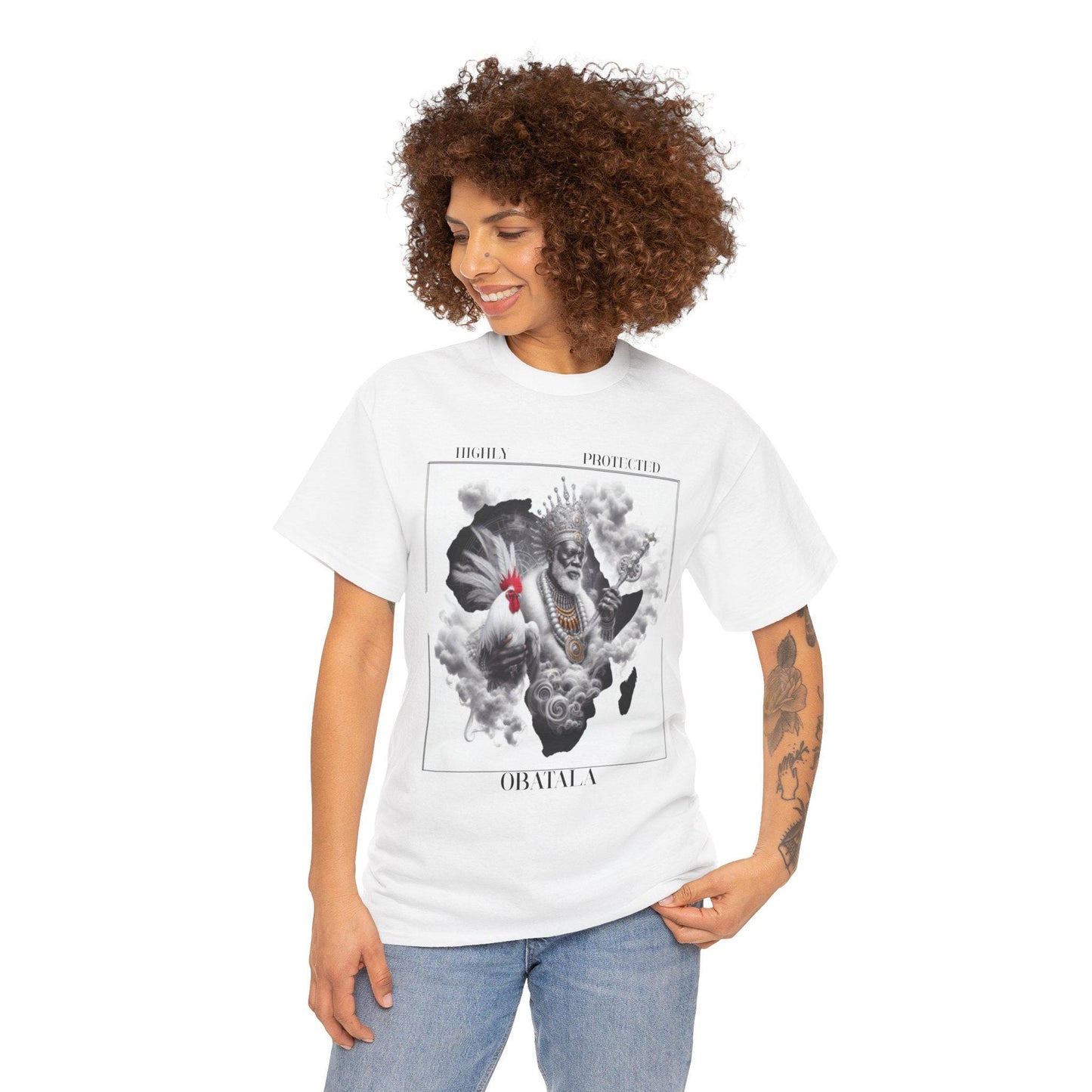 Highly Protected OBATALA  Tshirt, Gift for Godparnts and Devotee! Ashe OBATALA tee !