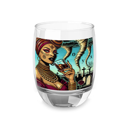 Oya Yansá “Cheers To” Whiskey Style Drinking Glass – Gift for Devotee or Godparent