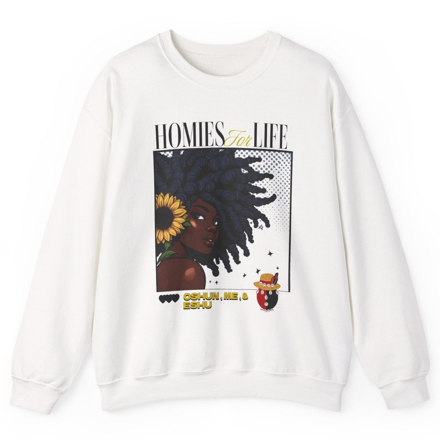 Homies for Life, OSHUN Me and ESHU Sweatshirt, Gift for Godparent or Devotee!