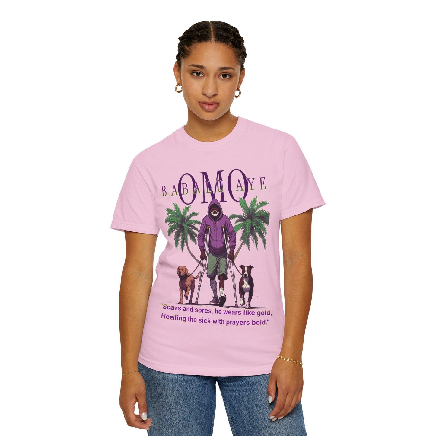 Omo BABALU AYE Afro-Spirituality Tshirt! Gift or Devotee or Godparent! Ashe Babalu aye tshirt!