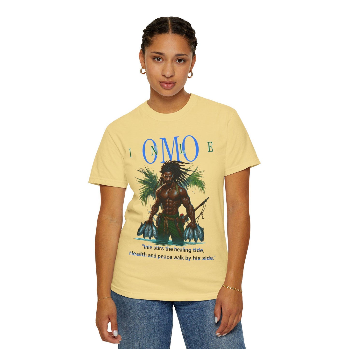 Omo INLE Tee, Orisha Unisex Tshirt! Afro Spiritual Tee! Gift for Devotee or Godparent! Ashe INLE!