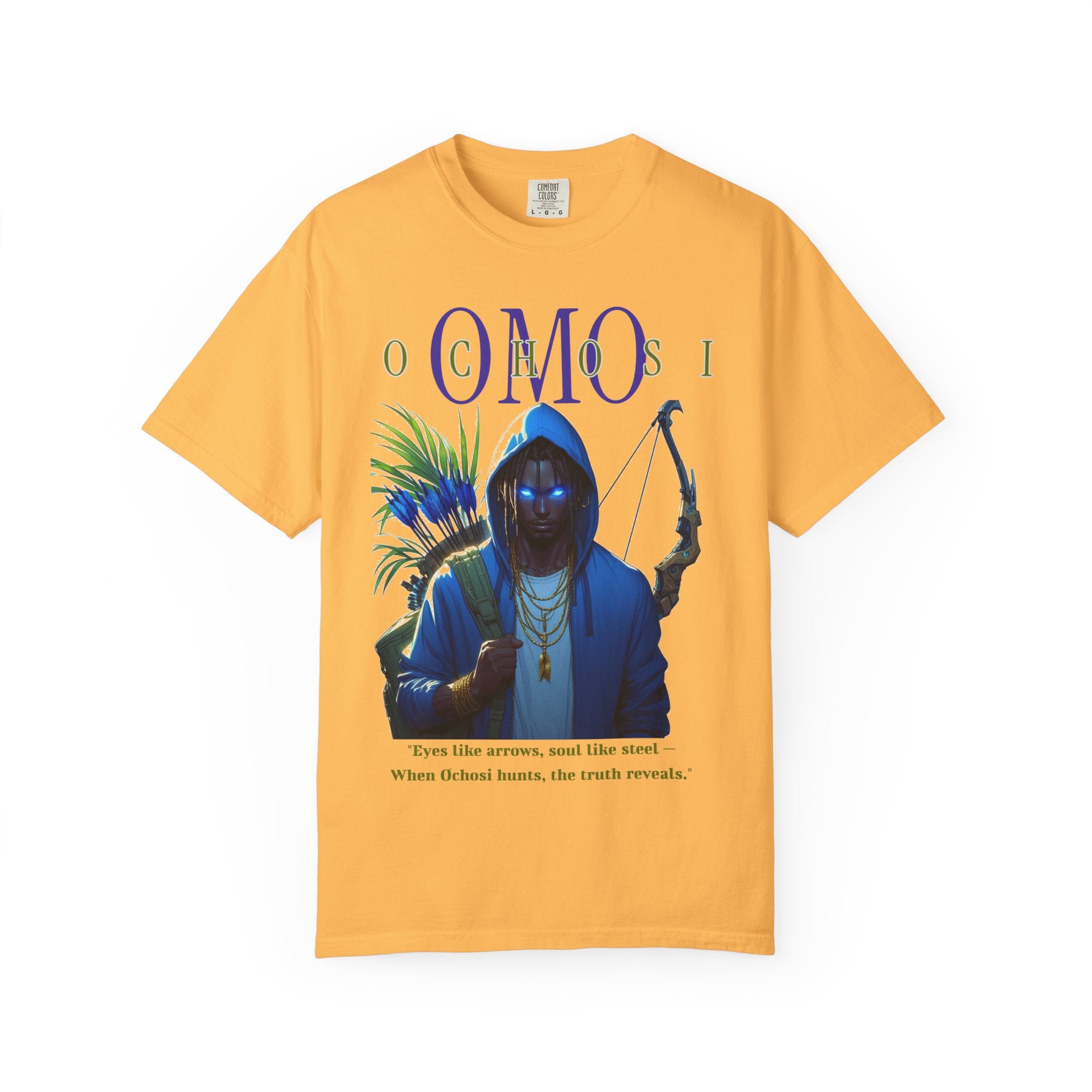 Omo OCHOSI Shirt, Afro-Spiritual Tee Gift for Godparent or Devotee , Orisha Inspired Comfort Colors T-Shirt