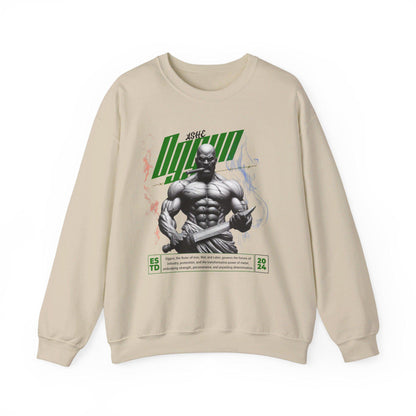 Orisha Oggun Marble Royalty Sweatshirt - Ruler of Iron | Gift for Devotee or Godparent