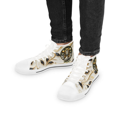 Orisha OBATALA "Calming Whites" High Top Sneakers! Gift for Devotee or godparent! Stylish Spiritual Footwear!