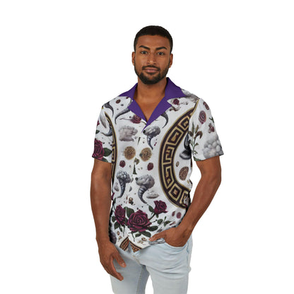 Orisha Oya Yansa Hawaiian Style Button Down Shirt - Gift for Devotee or Godparent