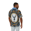 Orisha Ochosi Hawaiian Style Button Down Shirt - Gift for Devotee or Godparent