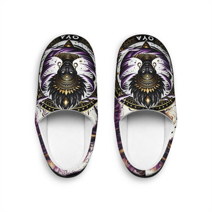 Orisha OYA "Purple Tornados" Stylish Comfy indoor slippers, oya yansa slippers, gift for devotee or godparents