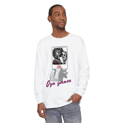 Polaroid Oya Long Sleeve Tee for Devotee & Godparent, Orisha Polaroid Collection