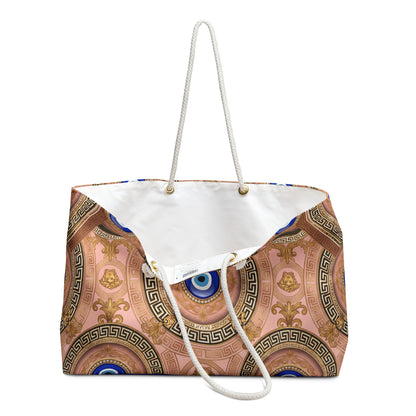 Nazar Evil Eye Weekender Bag — Rose Blush