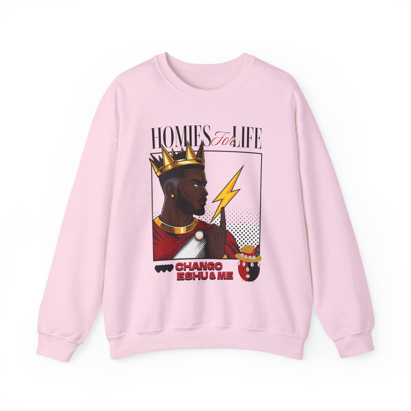 Homies for Life, CHANGO, ESHU, and Me Sweatshirt, Gift for Godparent or Devotee!