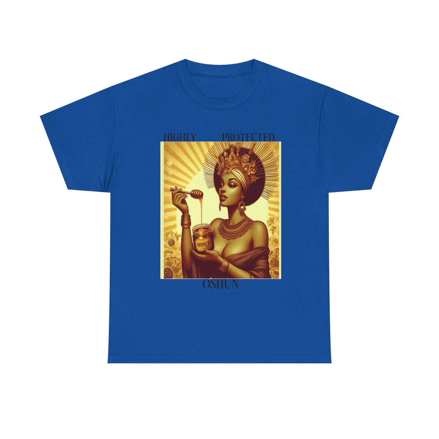 Highly Protected Oshun Tee, Spiritual T-Shirt, Goddess Apparel, Affirmation Shirt, Gift for Her, Boho Style Clothing