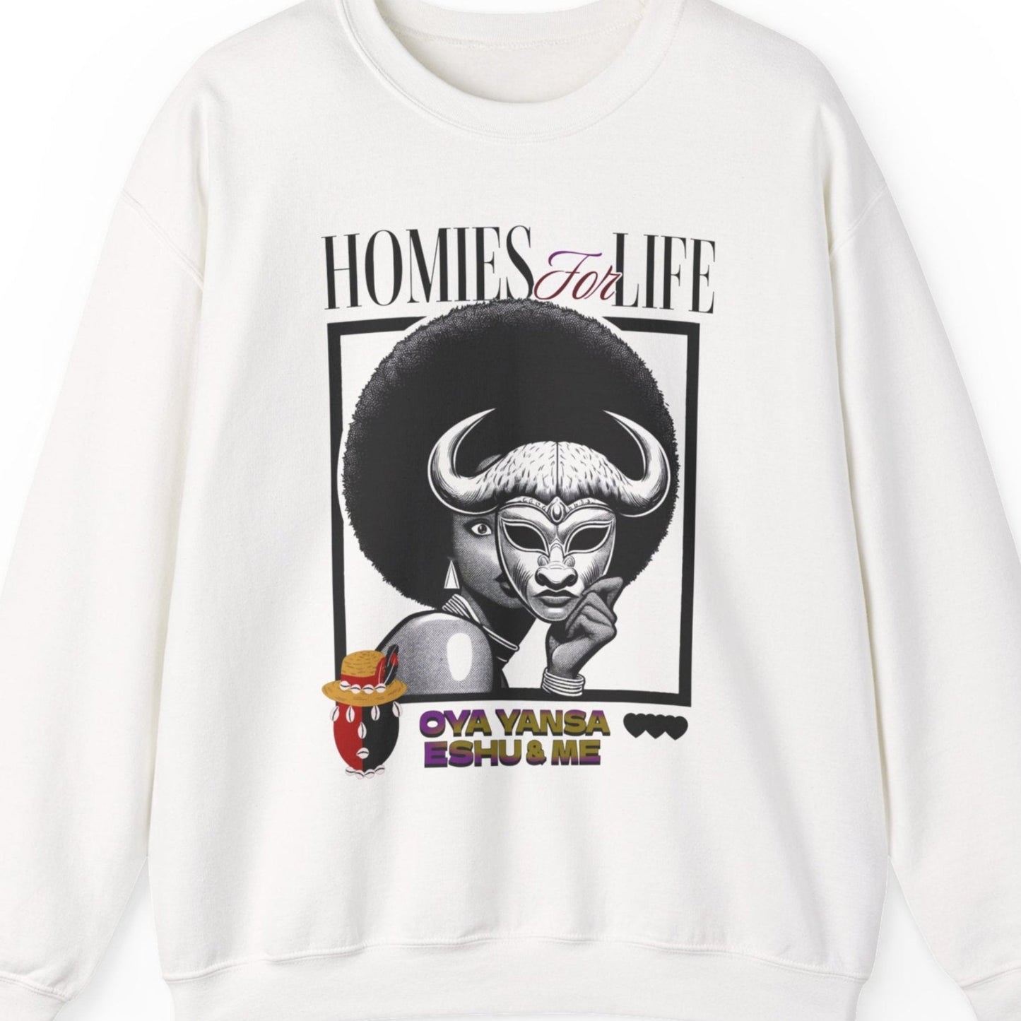Homies for Life, Oya Eshu and Me Sweatshirt, Gift for Godparent or Devotee!